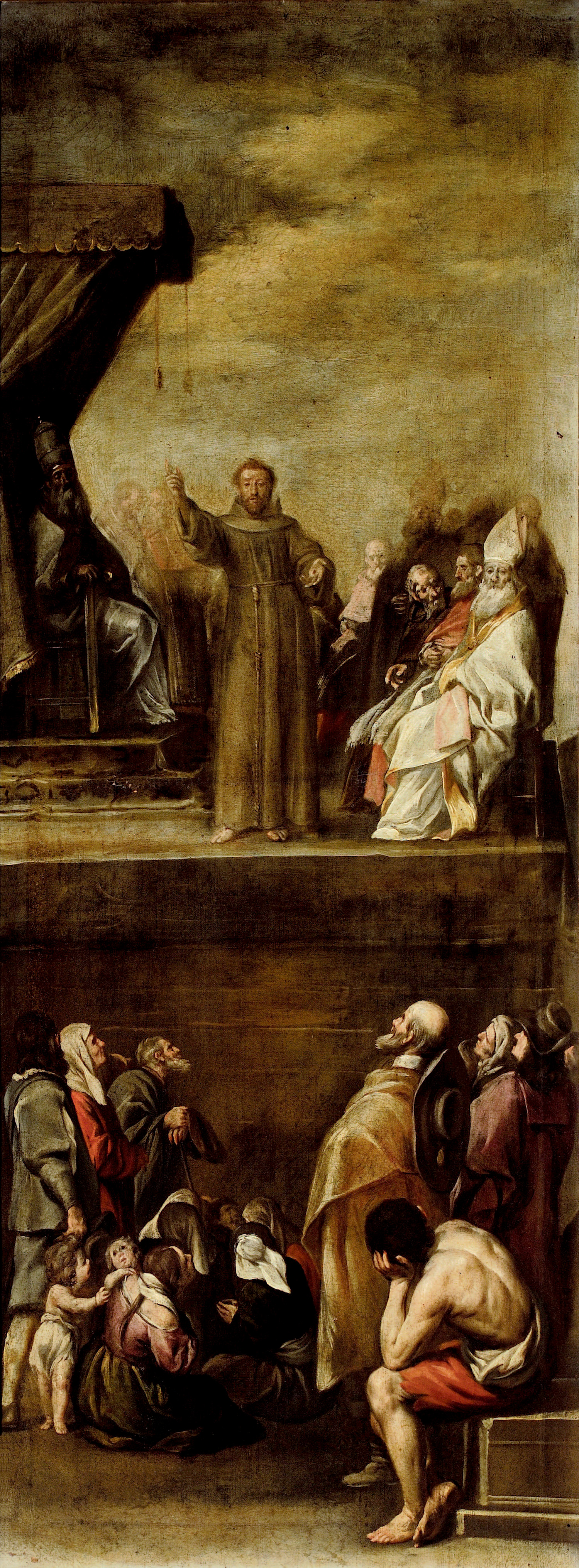 saint francis before pope honorius three[